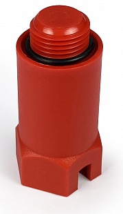 Заглушка длинная, красная 1/2 "РТП" 30375