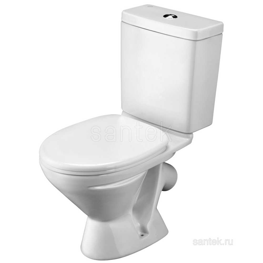 Унитаз компакт "Лига" 2РА PP белый косой /Santek/ 1WH302197