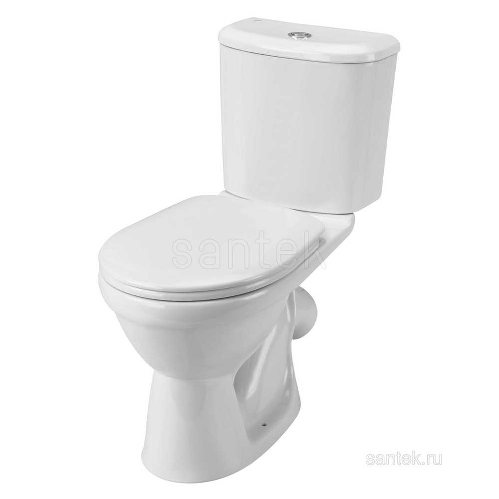 Унитаз компакт "Бореаль антивсплеск" 1РА PP белый /Santek/1WH301704