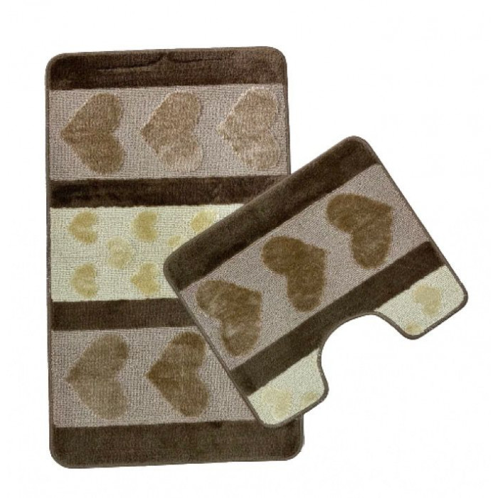 Набор ковриков Zalel 2-пр HURREM 60х100/50х60 Brown