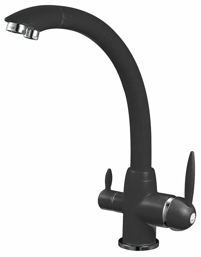 GOP18-A093KB G-LAUF Смеситель д/кухни d40 с фильтром. Черный