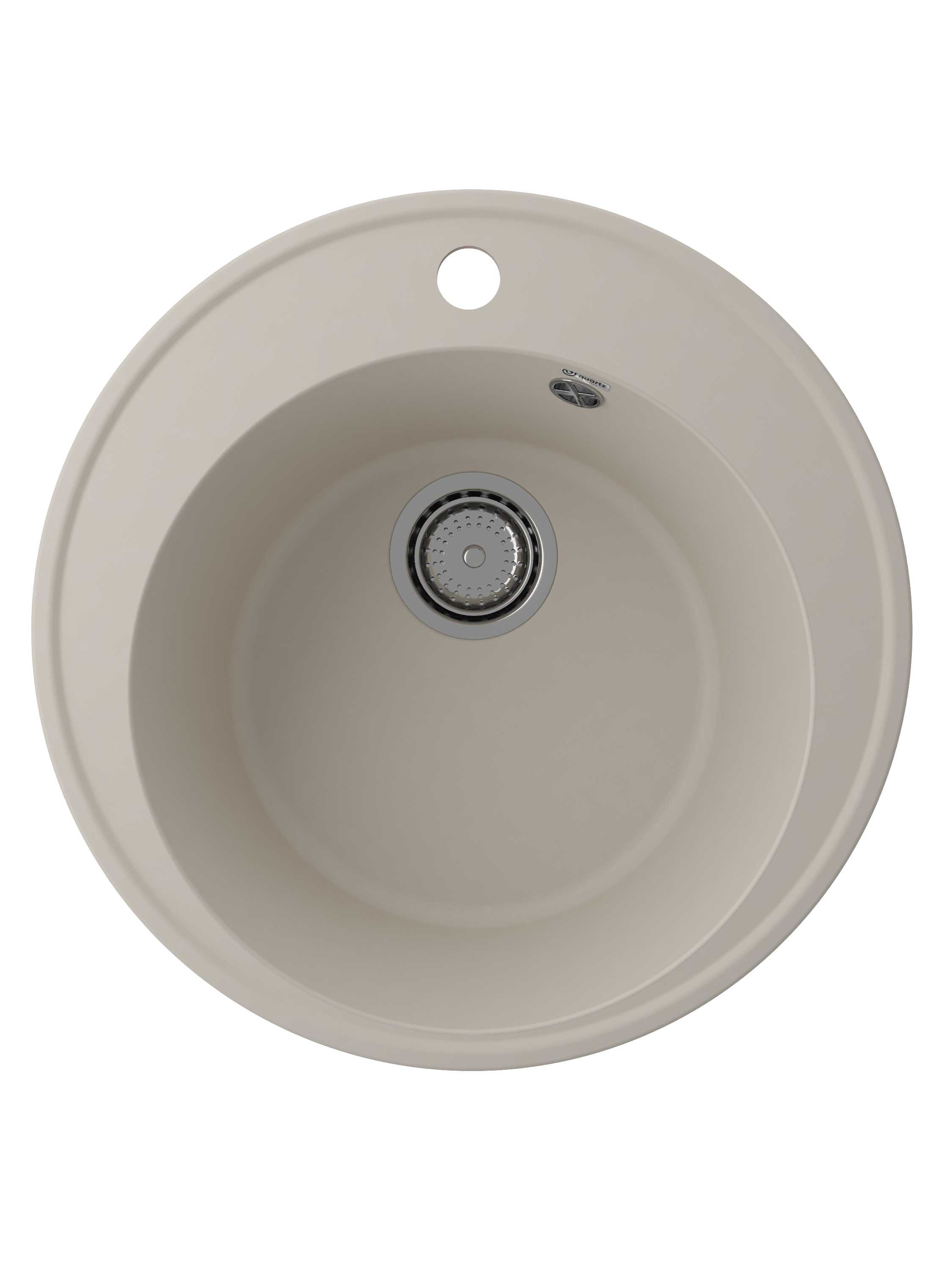 Мойка ULGRAN Quartz  d49 Nora 485-02 ЛЕН