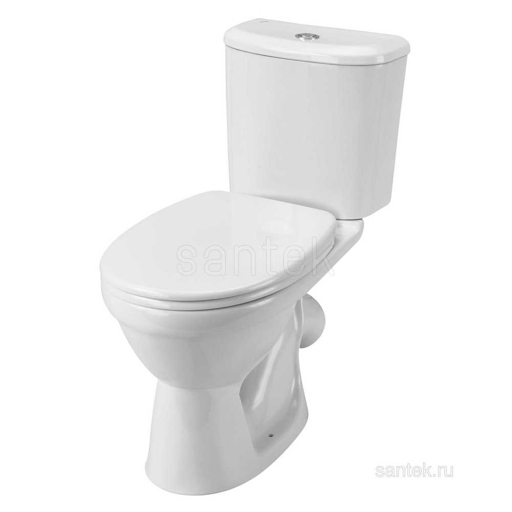 Унитаз компакт "Бореаль антивсплеск" 2РА SC Soft-Close б/с /Santek/ 1WH302146