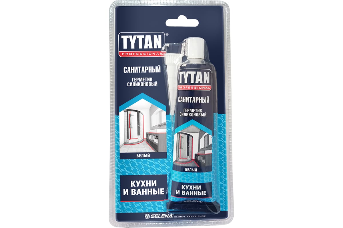 Герметик силиконовый санитарный 85мл. Белый 
