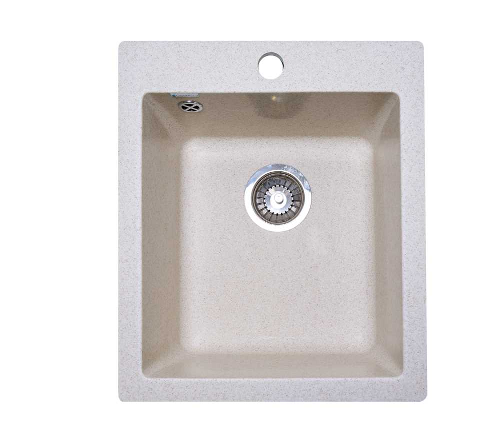 Мойка каменная GranAlliance G-24 (492х417) прямоугольная БЕЖЕВЫЙ (U404)