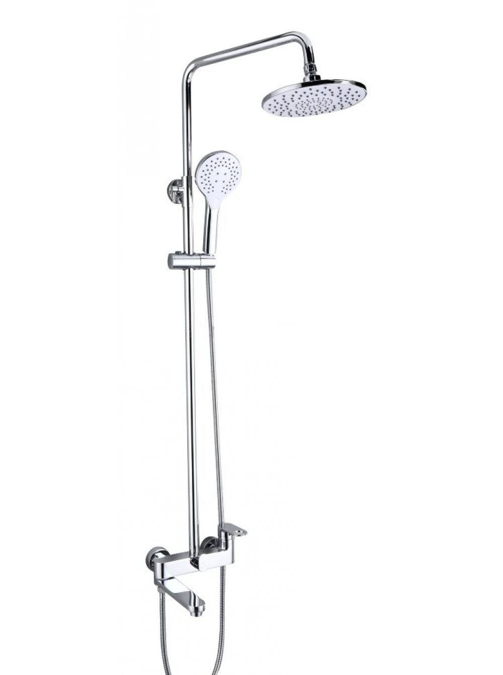 043562 Душевая система ЗОНТ перекл. "излив" ХРОМ (5/1)
