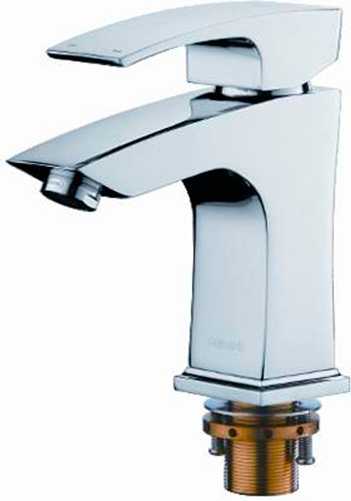 AF19007 Смеситель для умывальника с гайкой Латунь ХРОМ