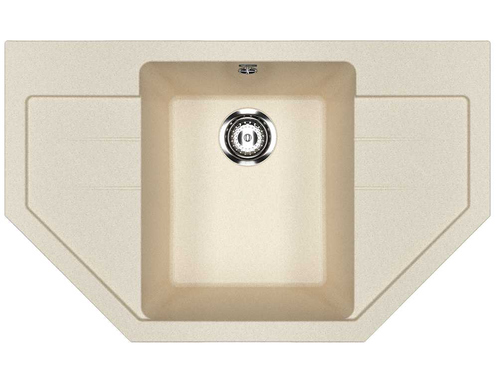 U*-609-328 Мойка Ulgran 790*490 угловая БЕЖЕВАЯ