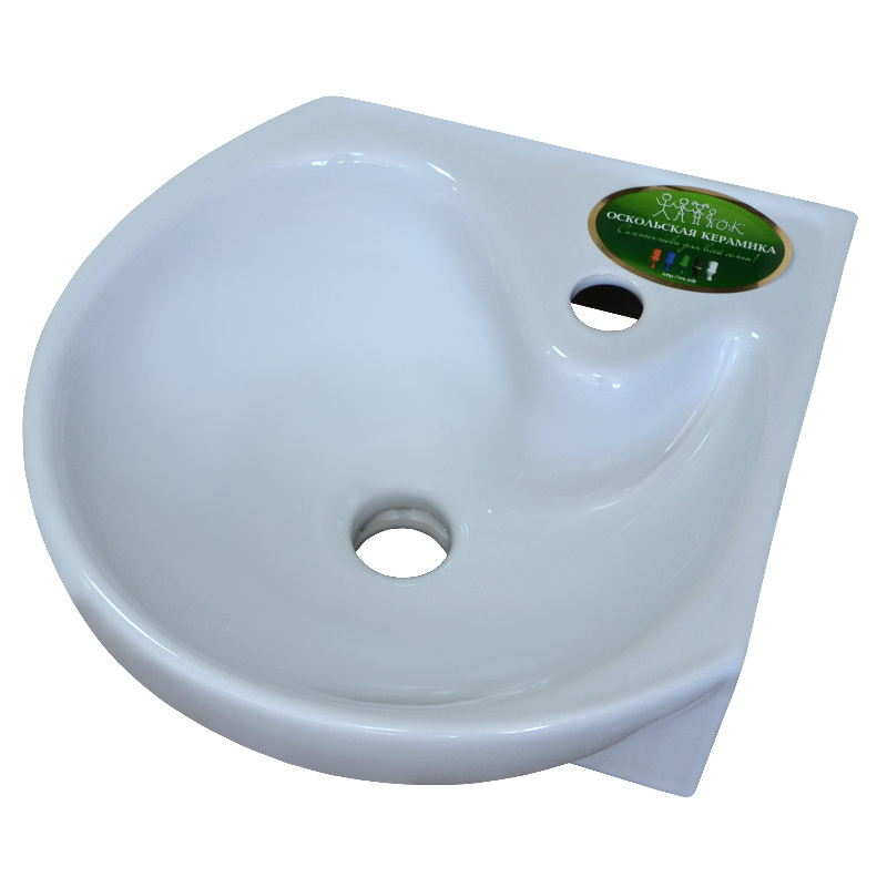 Умывальник угловой "Радуга" белый /Ст. Оскол/