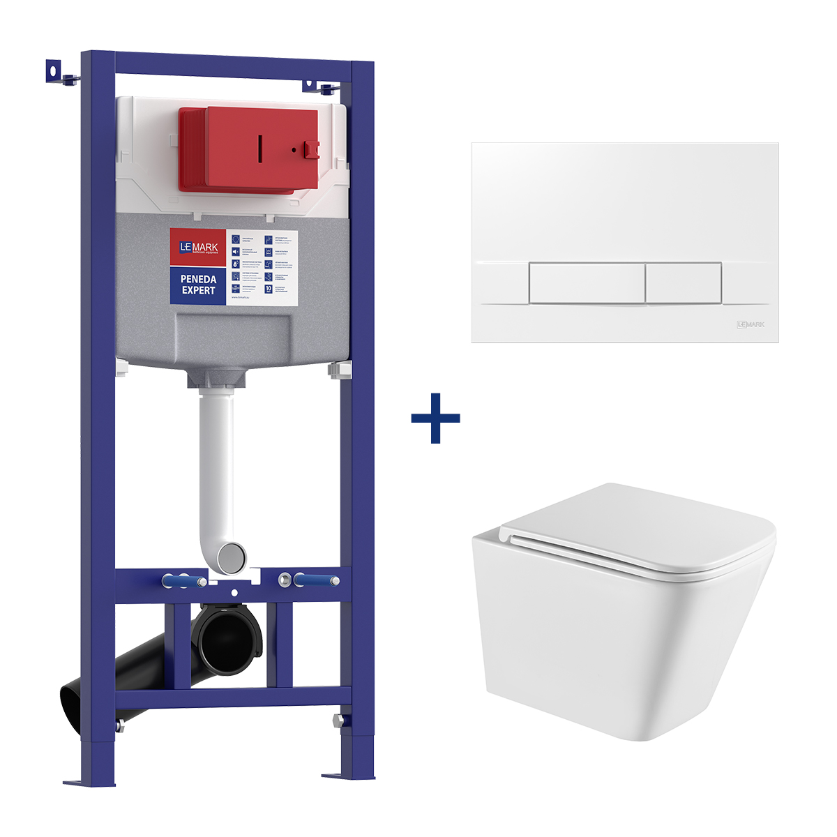 Lemark Инстал PENEDA EXPERT с кнопкой смыва BIT белый+унитаз 9614001 FLOREX Торнадо100124422