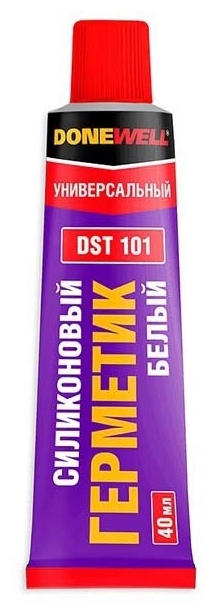 Герметик силиконовый универсальный DoneWell DST101 40мл. Белый