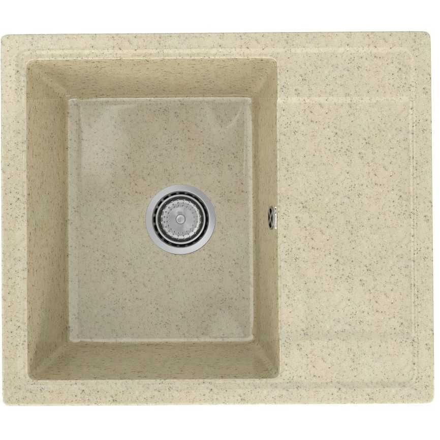 PR-M 575-002 Мойка Practik 575х495 СЛОНОВАЯ КОСТЬ без сифона