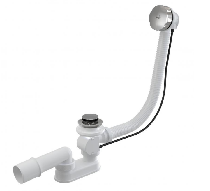 Сифон для ванны автомат комплект металл/металл A55K-RU-01/AG210125160 