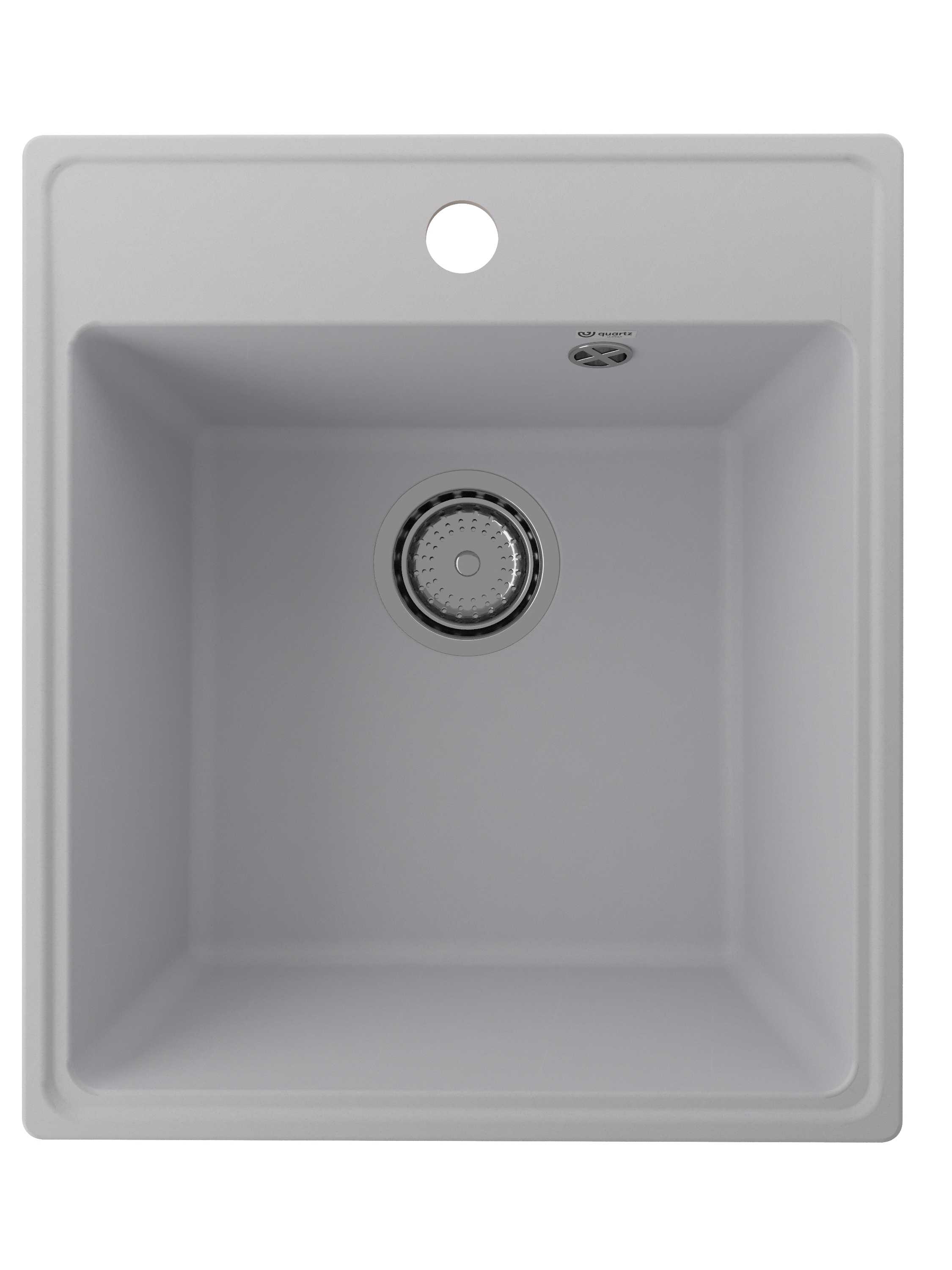 Мойка ULGRAN Quartz 428*485 Forte 425-04 ПЛАТИНА