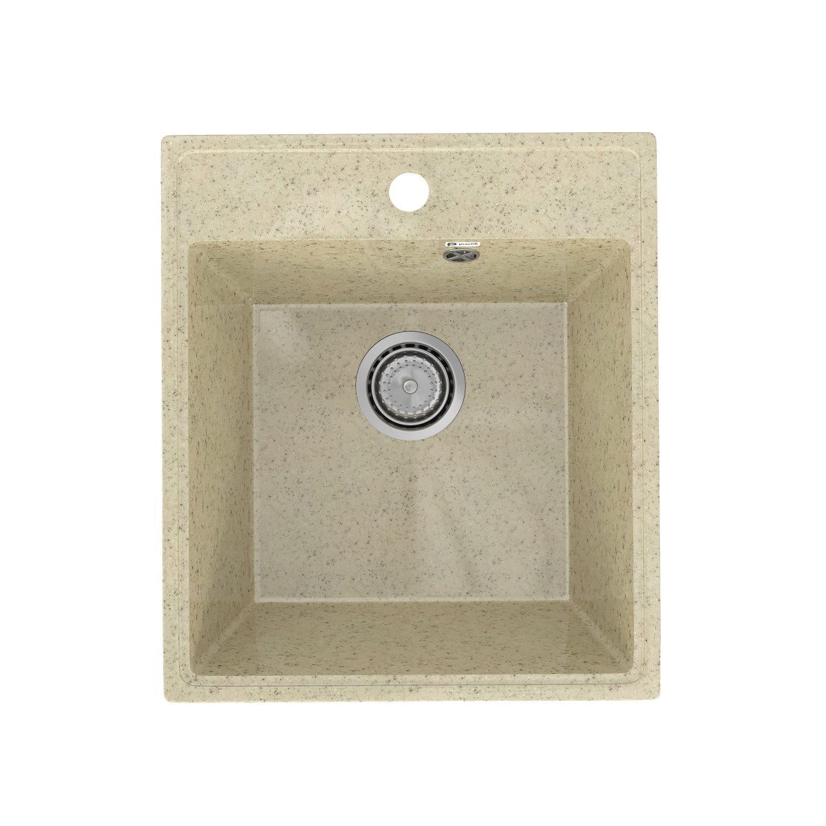 PR-M 425-002 Мойка Practik 425х485мм СЛОНОВАЯ КОСТЬ без сифона