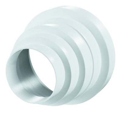 Редуктор круглый универсальный ПВХ d80/d100/d120/d125/d150мм Эвент ПХ