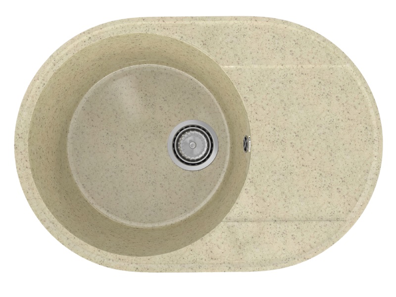 PR-M 610-002 Мойка Practik 610х470мм СЛОНОВАЯ КОСТЬ без сифона