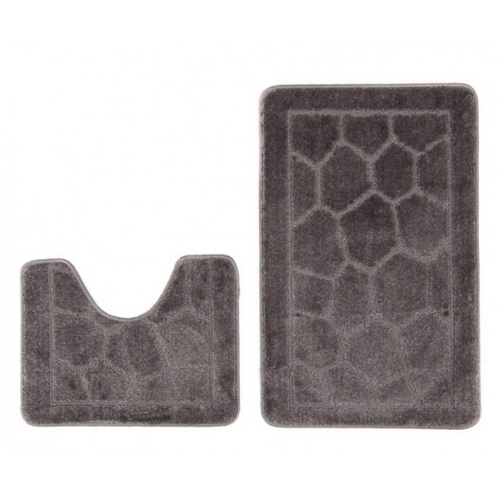 Ковриков набор 2-пр ZALEL 60х100 50х60 GREY