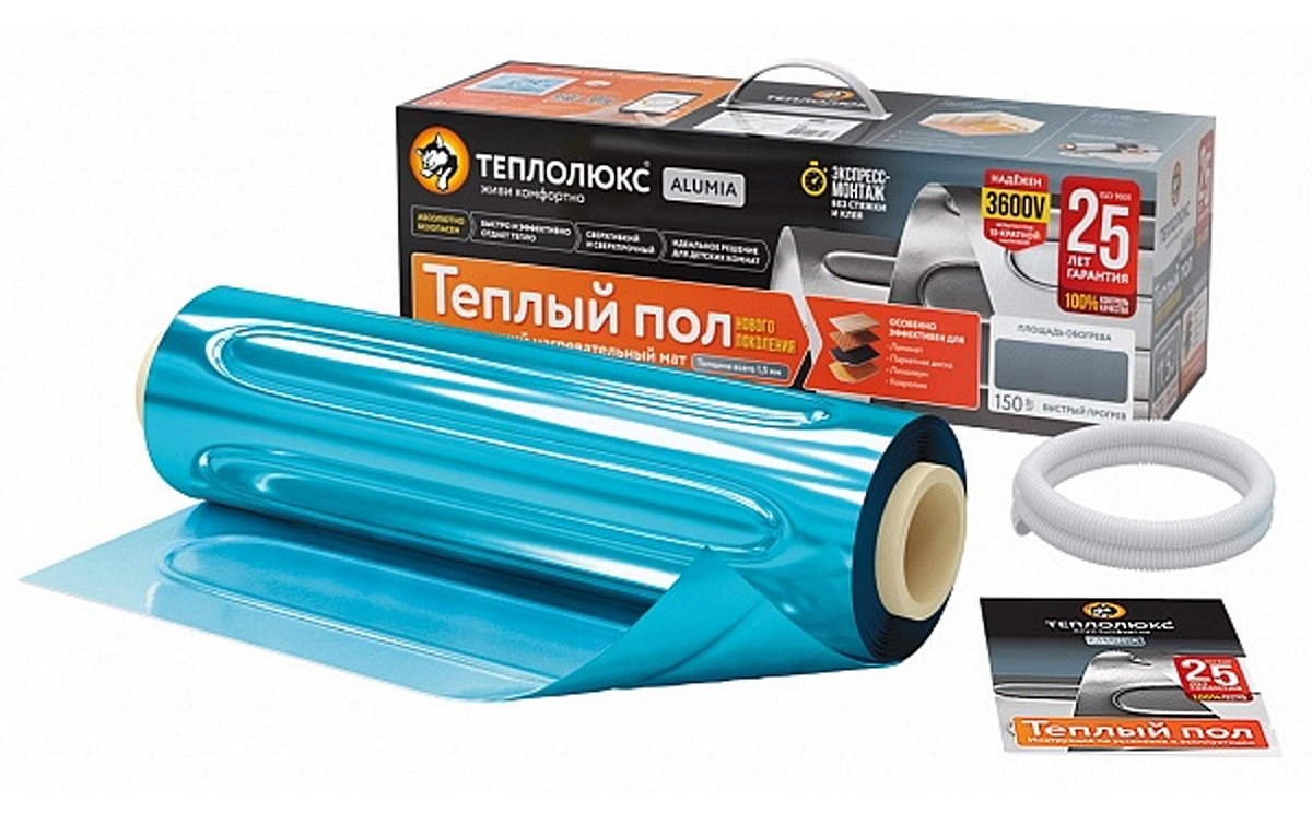 Мат нагревательный "Теплолюкс" Alumia  600 Вт/4,0 кв.м