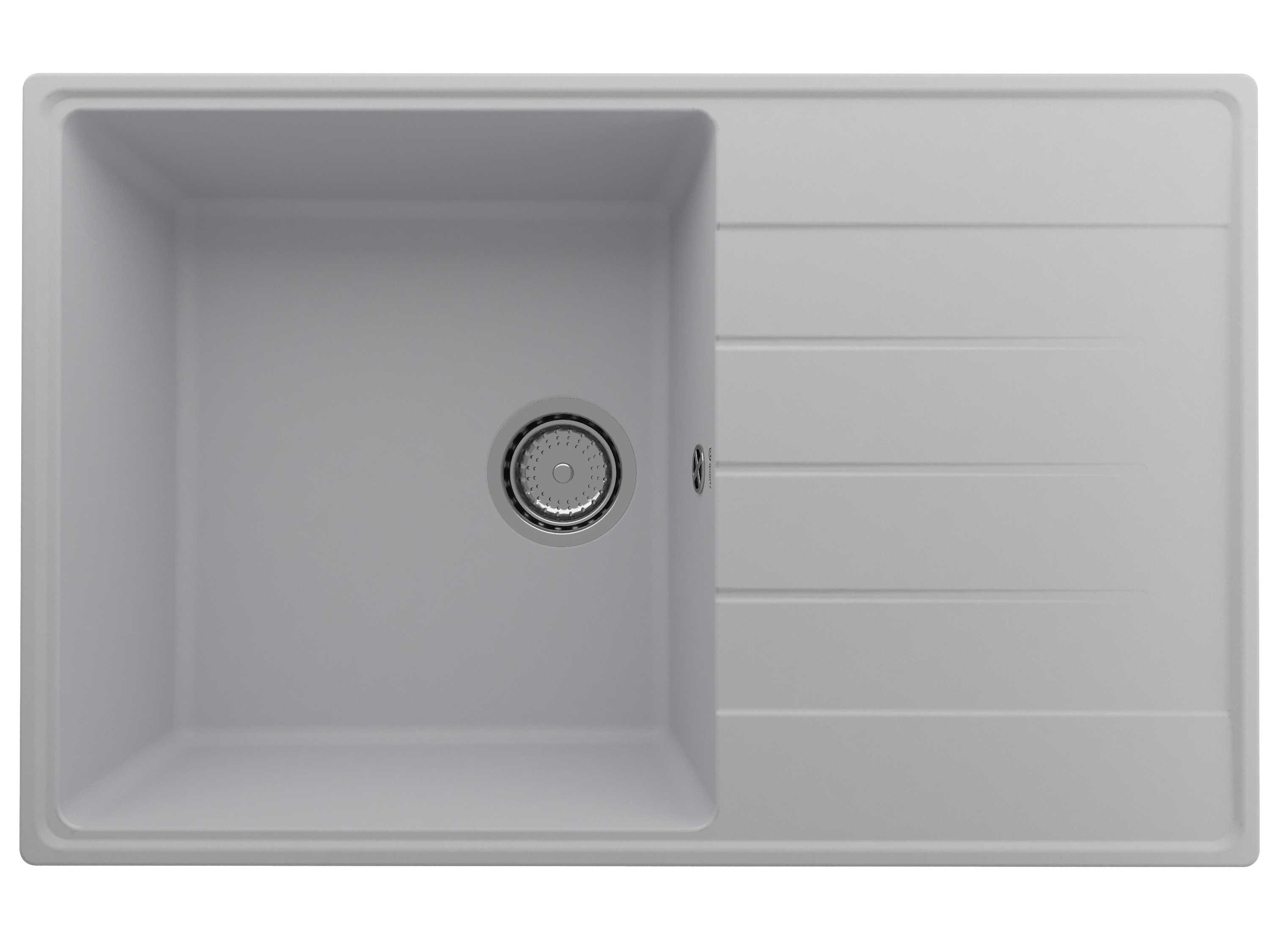 Мойка ULGRAN Quartz 780*500 Prima 780-04 ПЛАТИНА