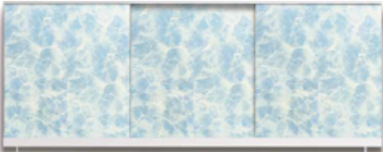 13н-1,5 Экран под ванну НП "ОПТИМА" 1,5м Голубые блики