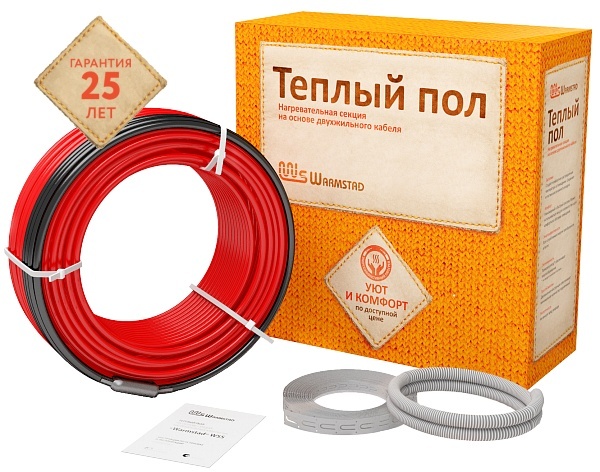 Кабель нагревательный "Warmstad" WSS 213,0 м/3300 Вт (18,3-22м2)