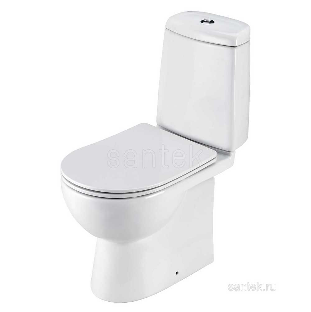 Унитаз компакт "Остин" 2 реж. дюро SC Slim б/с /Santek/(12/1) 1WH302419