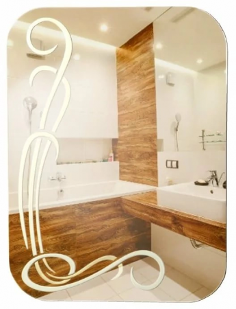 Зеркало "Арфа" 510x640мм. В052**