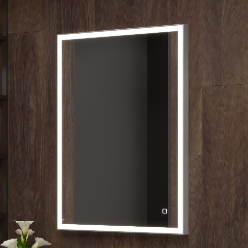 Зеркало с Led-подсв. "Solid Silver" 800х800 сенсор ЗЛП2057