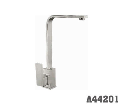 44201 Accoona Смеситель д/кухни высокий излив. Нерж (1/10)