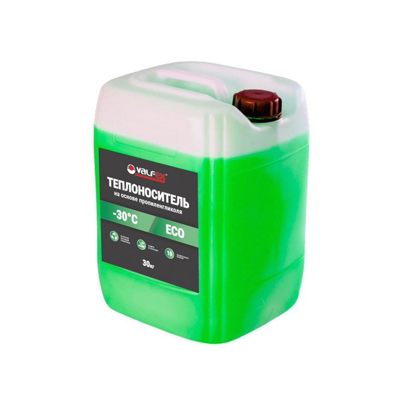 Теплоноситель ECO-30°С VALFEX (на основе пропиленгликоля) 20 кг 