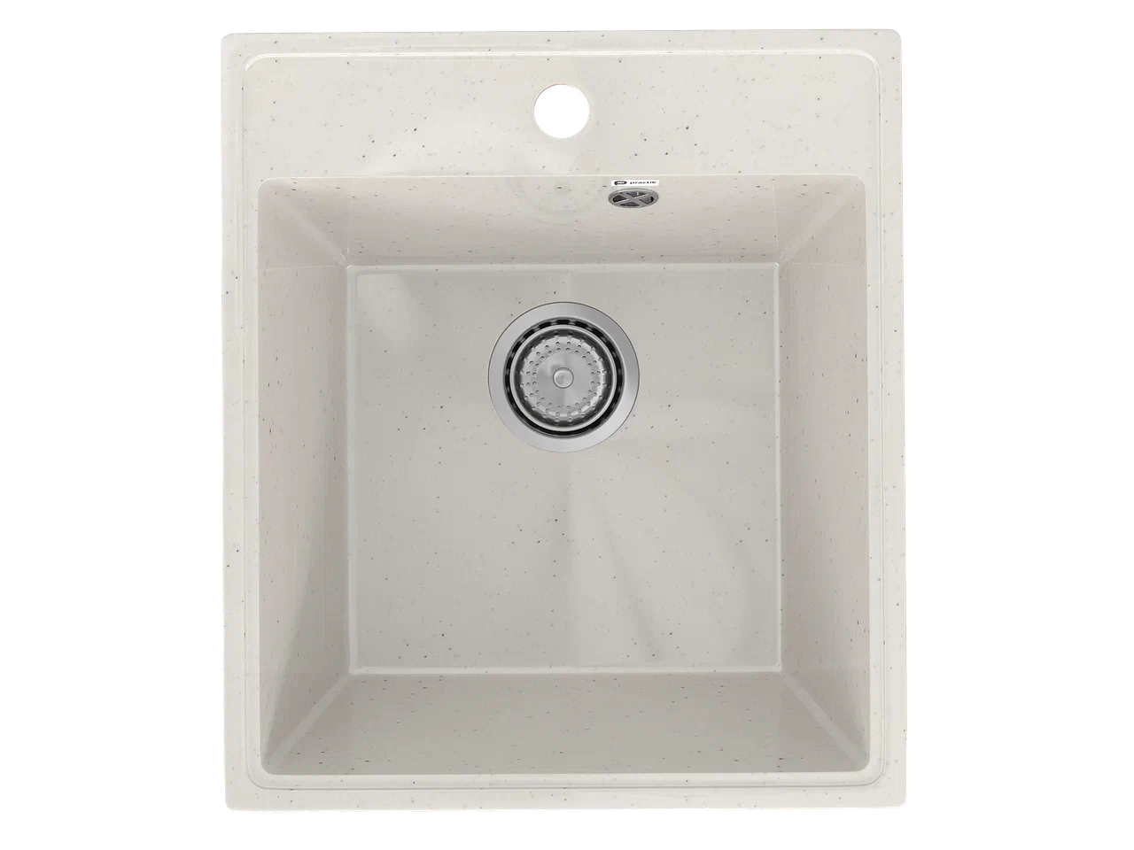 PR-M 425-001 Мойка Practik 425х485мм БЕЛЫЙ КАМЕНЬ без сифона
