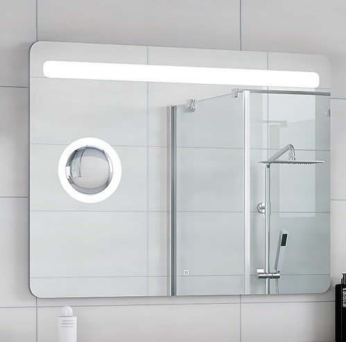 Зеркало с Led-подсв. "Fibra" 900х700 сенсор ЗЛП949