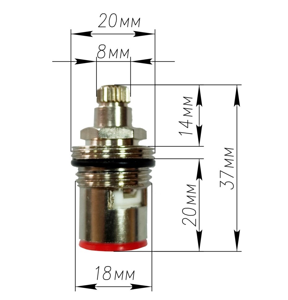 Кран-букса для крана исп.7 23416 (2шт.в уп.)
