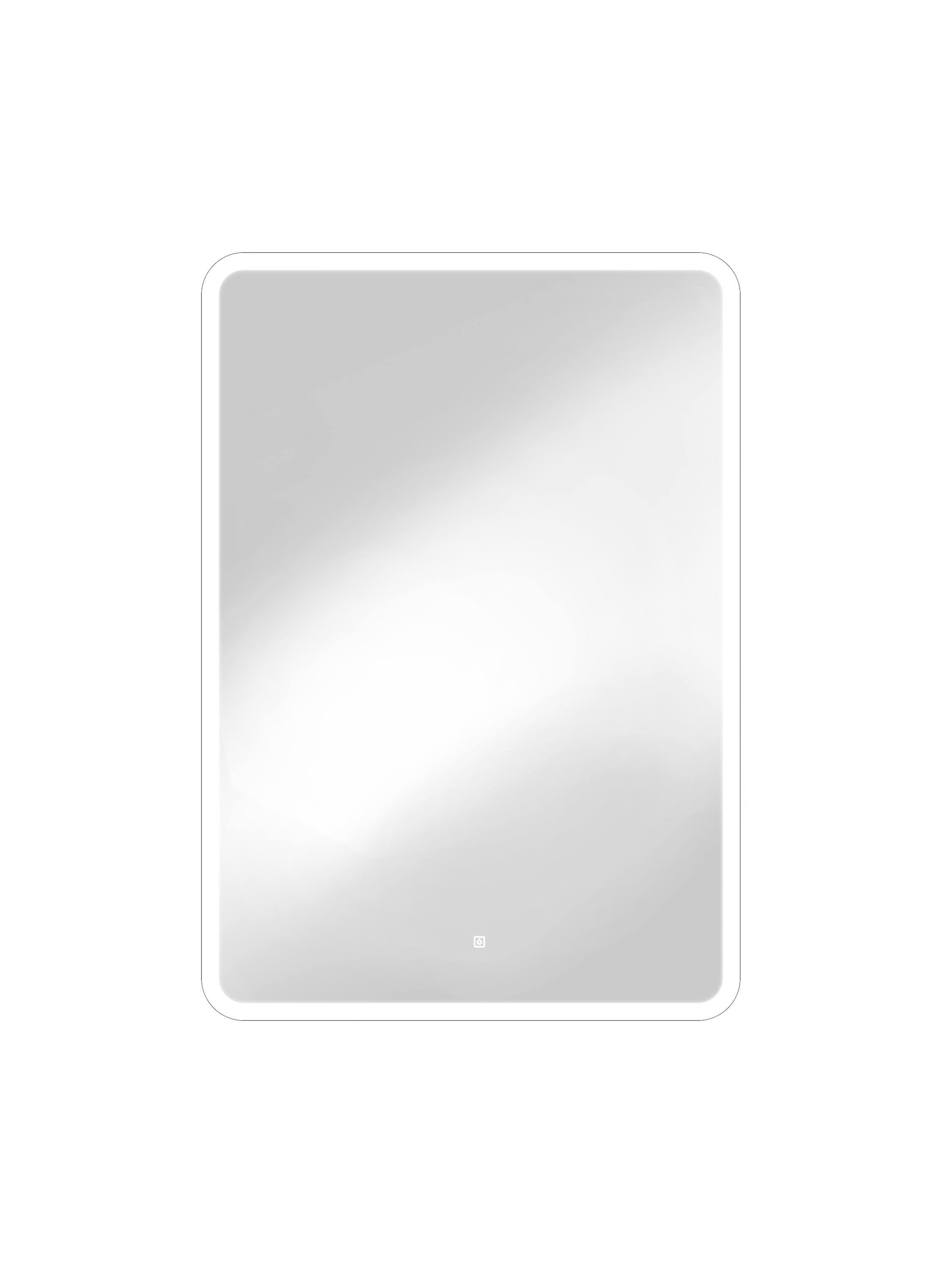 Зеркало с Led-подсв. "Glamour" 700х1000 сенсор ЗЛП277