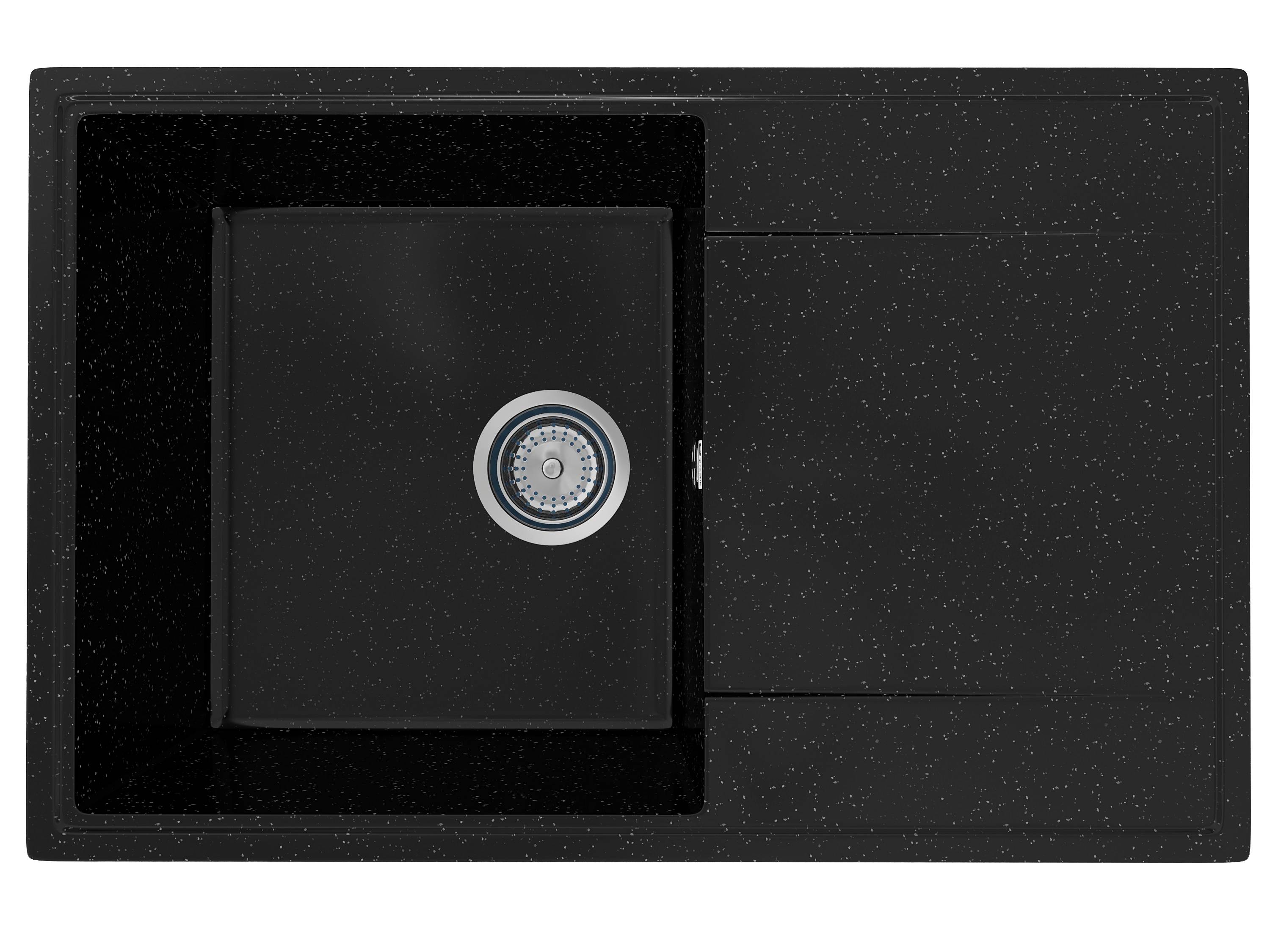 PR-M 735-004 Мойка Practik 475х735мм ЧЕРНЫЙ ОНИКС без сифона