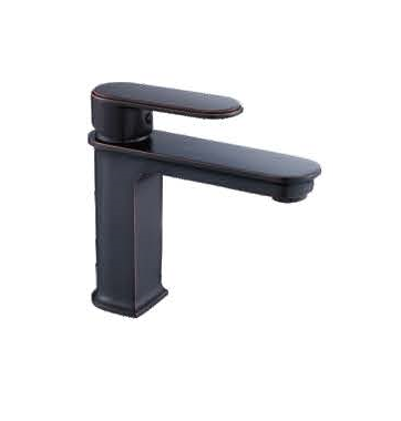 AF19004FW Смеситель для умывальника 35мм литой, черная бронза