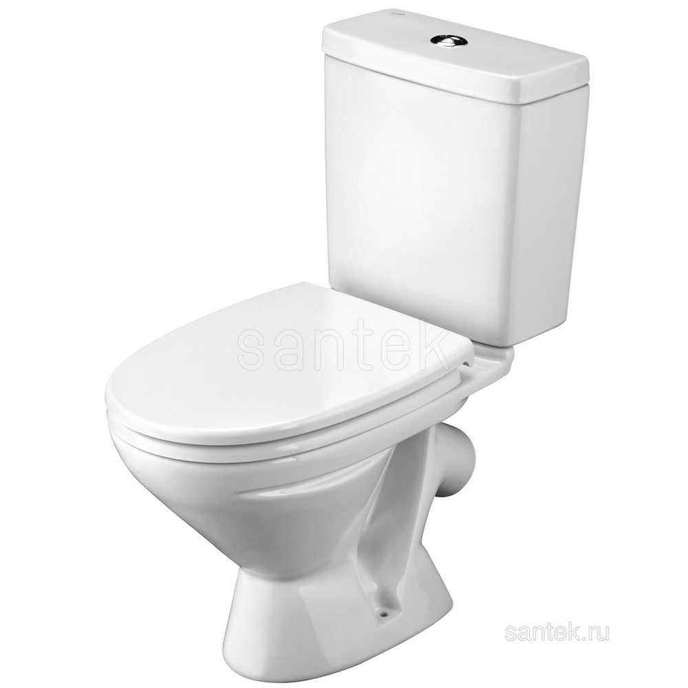 Унитаз компакт "Лига"* 2РА белый косой /Santek/ 1WH302141