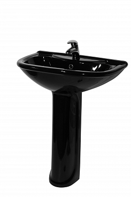 Умывальник с пъедесталом "Престиж" ЧЕРНЫЙ /Ст. Оскол/