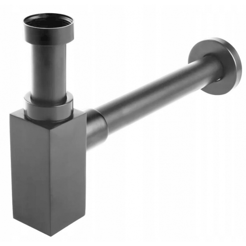 Сифон для раковины с выпуском VIEIR VRQ47G Графит  (20/1шт)