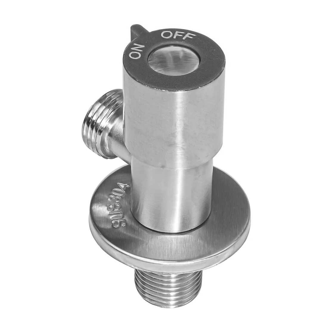 Кран угловой 1/2"-1/2" НЕРЖ сталь VER66 ViEiR (100/1)