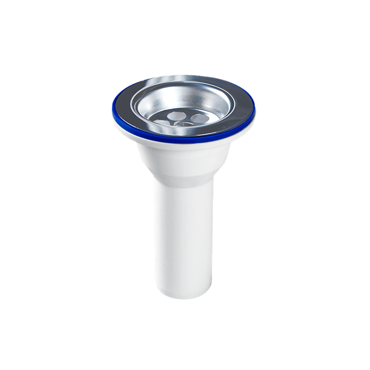 4002-2-А ОРИО Выпуск литой с нерж. решёткой D70мм, отв.40мм