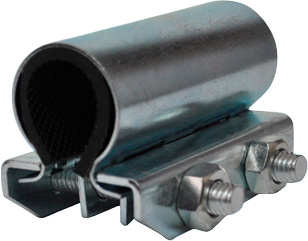 Хомут ремонтный оцинкованный 3/4" D20 (25-29) ширина 70мм "краб"