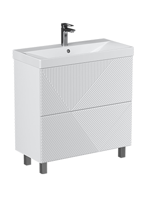 VELVEX Тумба напольная Edge 700-0-2 (9696) белый глянец