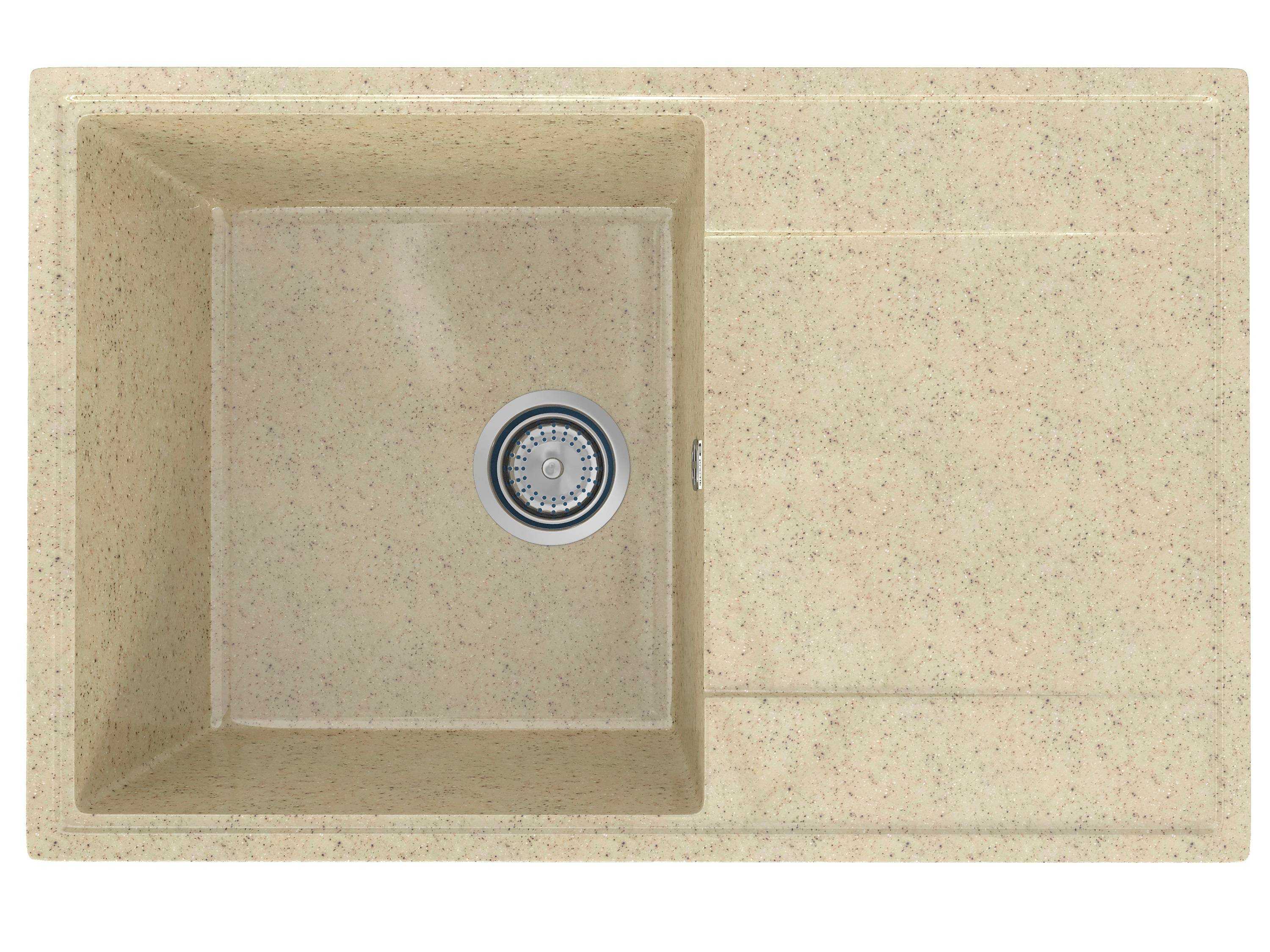 PR-M 735-002 Мойка Practik 475х735мм СЛОНОВАЯ КОСТЬ без сифона