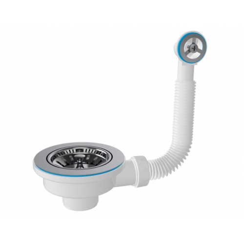 E103-8 ZEGOR Выпуск для сифона 3,5" круглый перелив