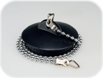 Пробка для ванн с метал. цепочкой черная 5-0002