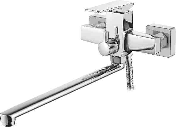 71124 Accoona Смеситель д/ванны длинный излив 35 мм дивертор в корпусе (1/10)