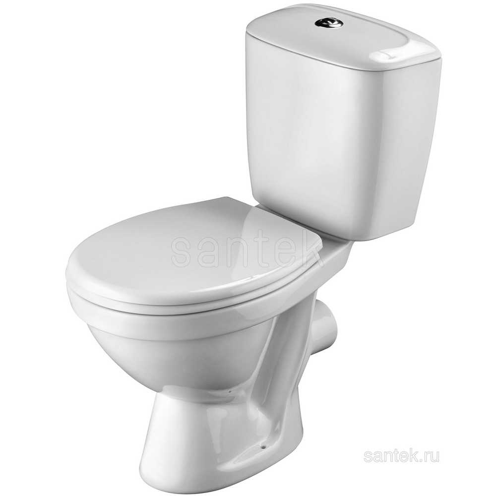 Унитаз компакт "Паллада" 2РА ДЮРО прямой белый /Santek/ 1WH302376