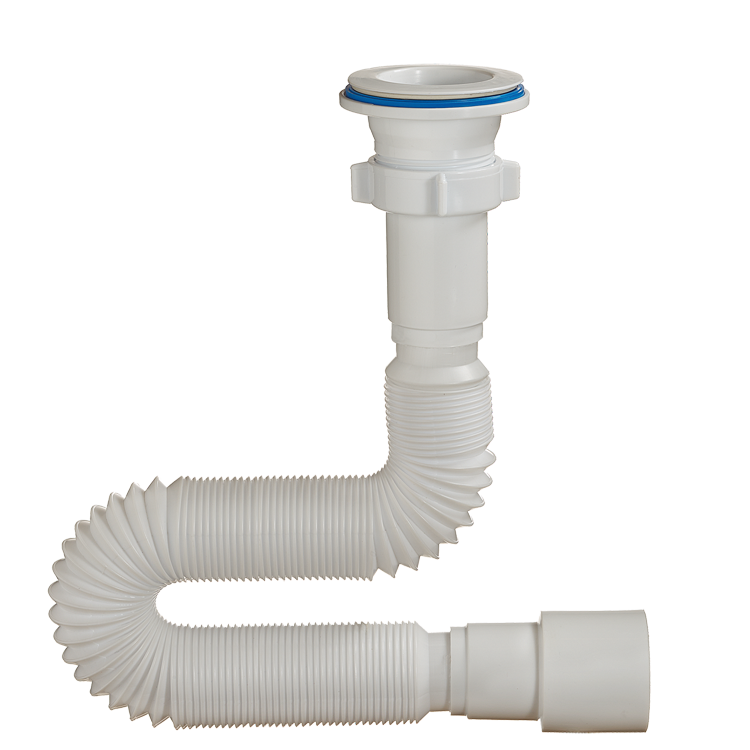 7011-АС Сифон ОРИО гофрированный с пластик. выпуском